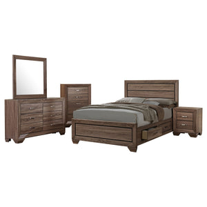 Coaster Kauffman 5-Piece King Bedroom Set in Washed Taupe