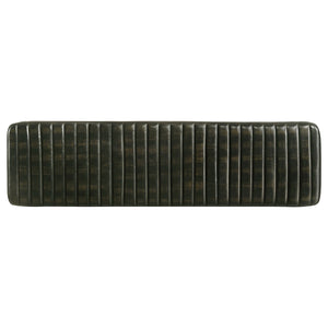Coaster Misty Leather Upholstered Dining Bench Antique Espresso