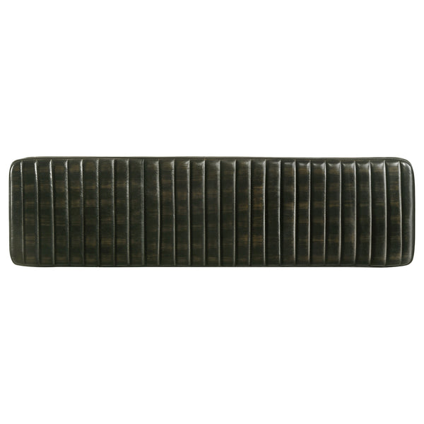 Coaster Misty Leather Upholstered Dining Bench Antique Espresso