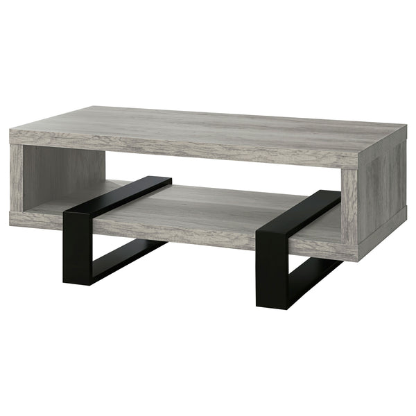 Coaster Dinard Engineered Wood Coffee Table Grey Driftwood