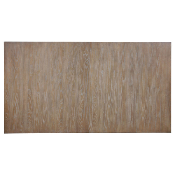 Coaster Brockway 104 Inch Extension Leaf Dining Table Barley Brown