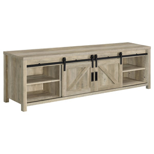 Coaster Madra 2-Door Engineered Wood 79 Inch TV Stand Distressed Pine