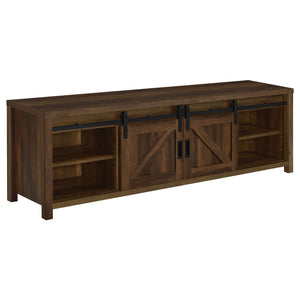 Coaster Madra 2-Door Engineered Wood 79 Inch TV Stand Dark Pine