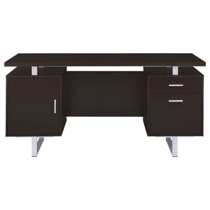 Coaster Lawtey 60 Inch 2-Drawer Office Computer Desk Cappuccino
