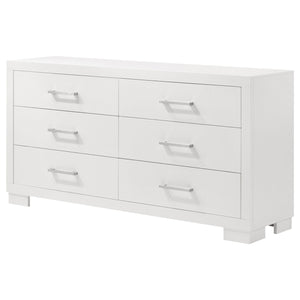 Coaster Jessica 6-Drawer Dresser Cream White