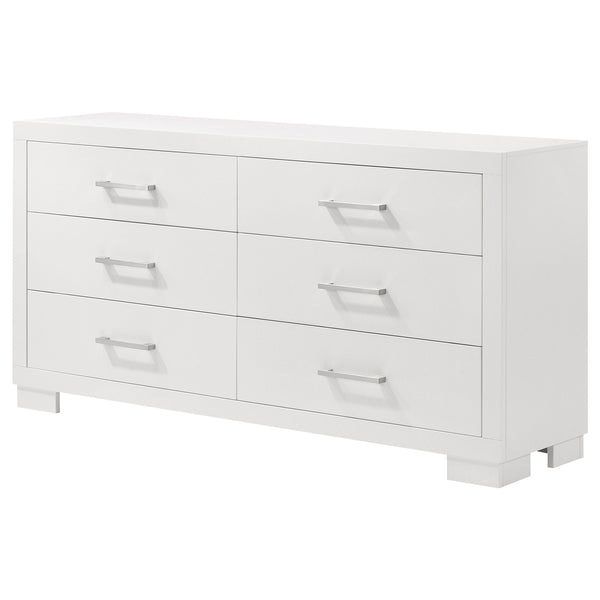 Coaster Jessica 6-Drawer Dresser Cream White