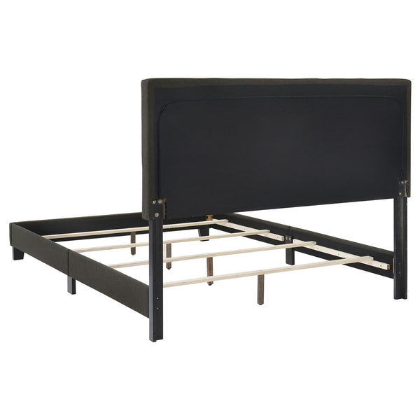 Coaster Mapes Upholstered Full Panel Bed Charcoal