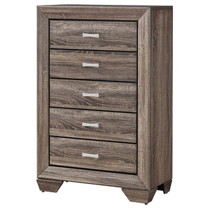 Coaster Kauffman 5-Drawer Bedroom Chest Washed Taupe