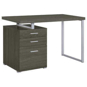 Coaster Brennan 47 Inch 3-Drawer Office Computer Desk Weathered Grey