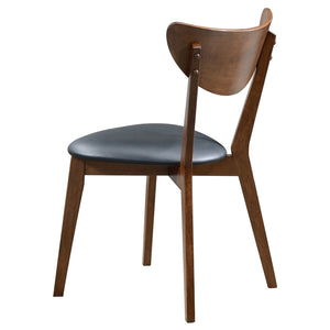 Coaster Jedda Wood Dining Side Chair Dark Walnut