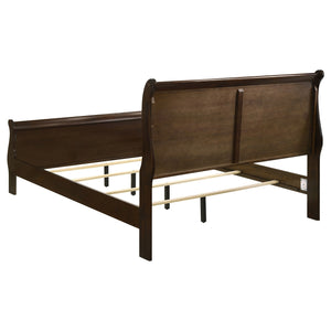 Coaster Louis Philippe Wood Full Sleigh Bed Cappuccino