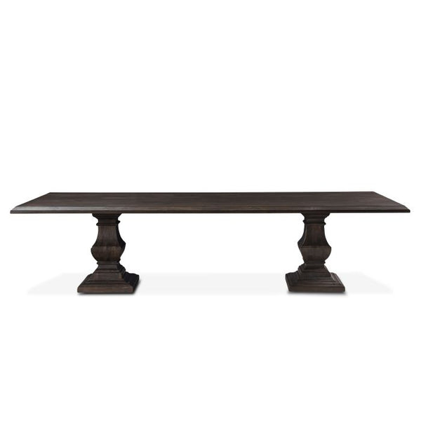 Home Trends Design Nimes 120In Vintage Brown Rectangle Dining Table