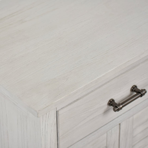 Seawinds Surfside 1-Drawer 2-Door Nightstand with Weathered White Finish