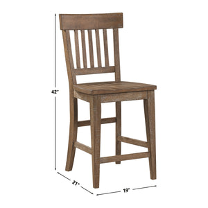 Steve Silver Riverdale Driftwood 24-Inch Counter-Height Stool