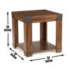 Steve Silver Arusha End Table In Medium Cherry