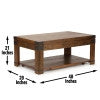 Steve Silver Arusha Lift-Top Cocktail Table In Medium Cherry