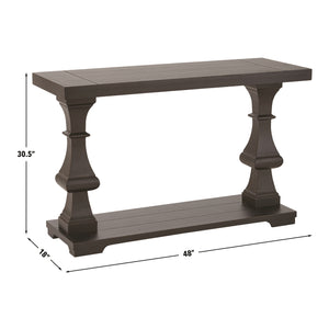 Steve Silver Dory Sofa Table In Neutral Ebony Finish