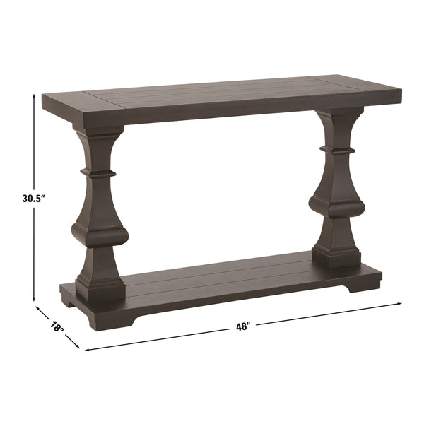 Steve Silver Dory Sofa Table In Neutral Ebony Finish