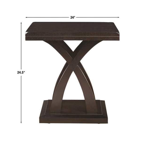 Steve Silver Jocelyn End Table In Espresso Cherry