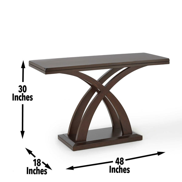 Steve Silver Jocelyn Sofa Table In Espresso Cherry