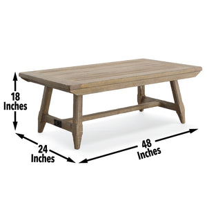 Steve Silver Riverdale Coffee Table In Driftwood