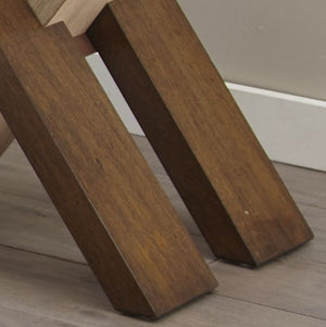 Steve Silver Tasha Glass Top Deep Cherry End Table