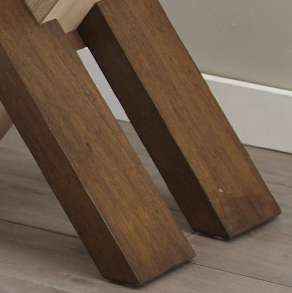 Steve Silver Tasha Glass Top Deep Cherry End Table