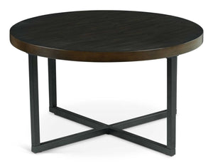 Steve Silver Yukon Walnut Coffee Table with Stools
