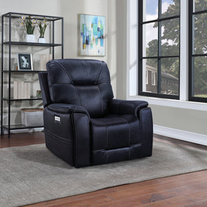 Steve Silver Lexington Power Media Recliner Ocean Blue