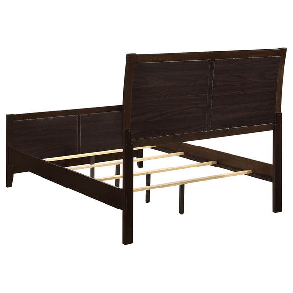 Coaster Carlton Wood Queen Panel Bed Cappuccino
