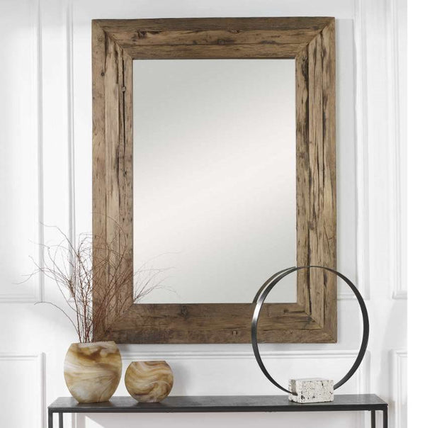 Uttermost Rennick Brown Rustic Mirror