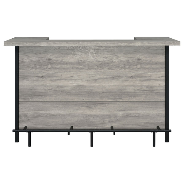 Coaster Bellemore Freestanding Home Bar Wine Cabinet Grey Driftwood