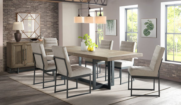 Intercon Eden Dune Rustic Backless Dining Bench