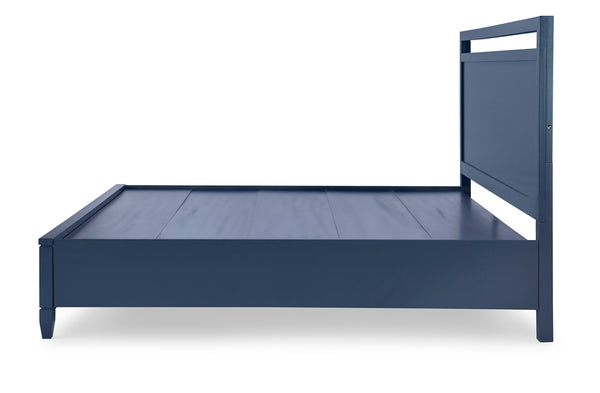 Legacy Classic Complete Panel Bed with Storage King Blue Finish Summerland Inkwell
