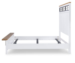 Legacy Classic Complete Two-Tone Panel Bed Queen Franklin