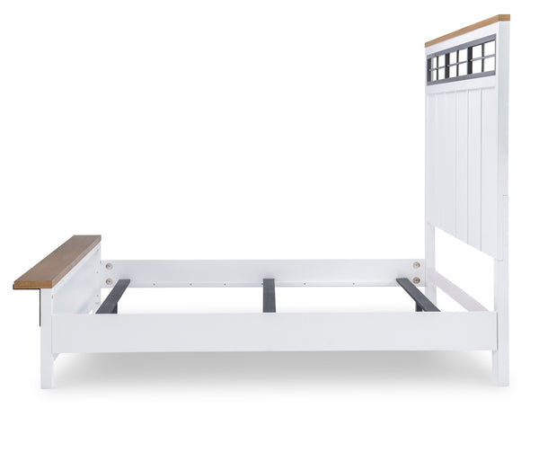 Legacy Classic Complete Two-Tone Panel Bed Queen Franklin
