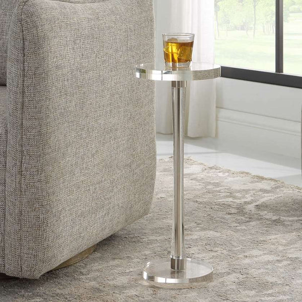 Uttermost Pria Chrome Drink Table