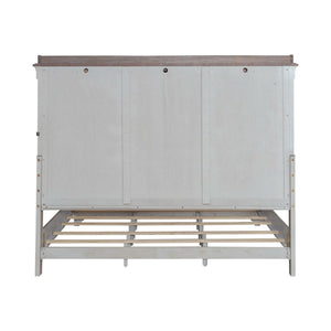 Liberty Furniture Ivy Hollow Weathered Linen King Mantle Storage Bed