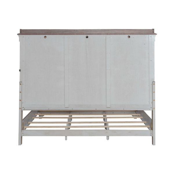 Liberty Furniture Ivy Hollow Weathered Linen King Mantle Storage Bed