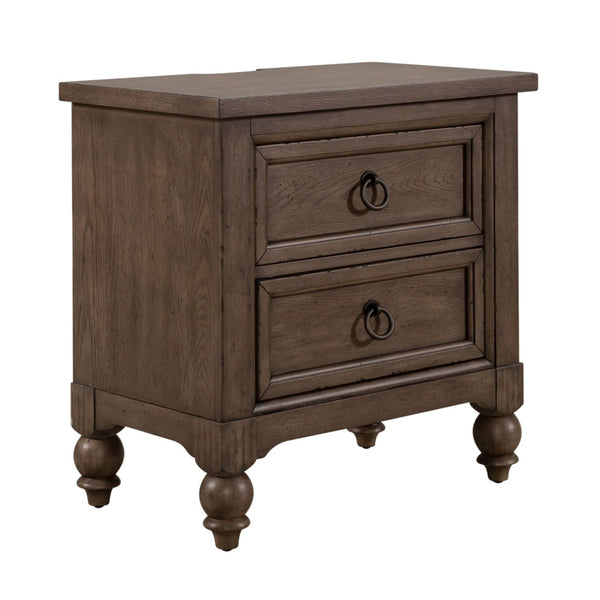 Liberty Furniture Complete Queen Bedroom Set Sleigh Bed, Dresser, Mirror, Chest & Nightstand Americana Farmhouse