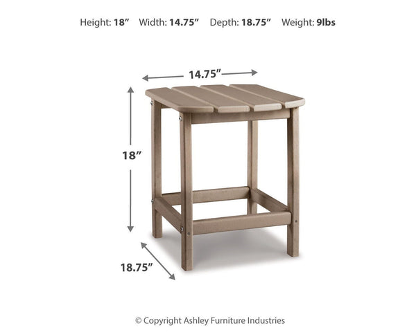 Sundown Treasure Outdoor End Table Driftwood