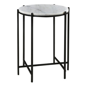 Crestview Bengal Manor Iron & Marble Accent Table