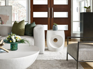 Universal Nomad Canyo White Accent Table