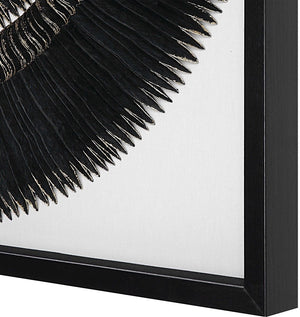 Uttermost Sandara Black/Gold Leaf Shadow Box