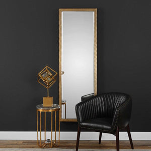 Uttermost Vilmos Metallic Gold Floor Mirror