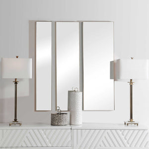 Uttermost Rowling 3-Piece Gold Mirrors