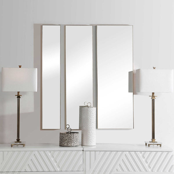 Uttermost Rowling 3-Piece Gold Mirrors