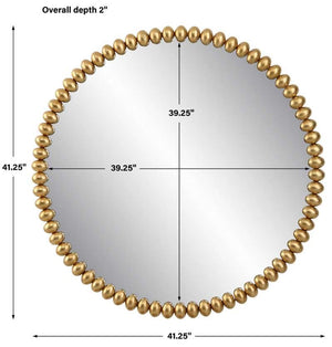 Uttermost Byzantine Gold Round Mirror