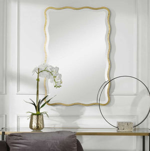 Uttermost Aneta Gold Scalloped Mirror