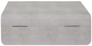 Uttermost Lalique White Shagreen Box